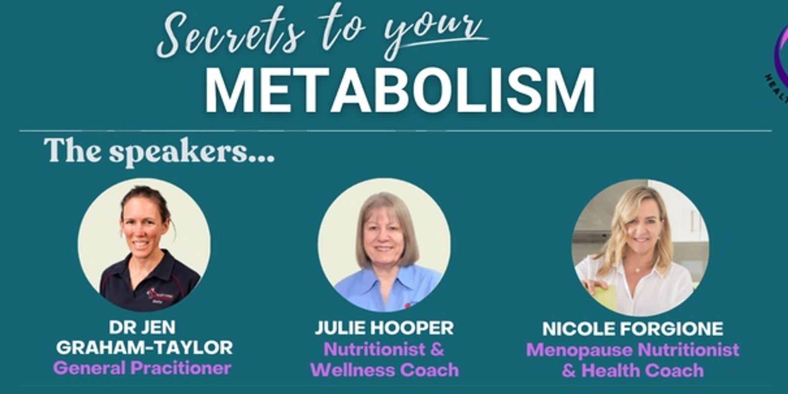 Banner image for Secrets to Your Metabolism