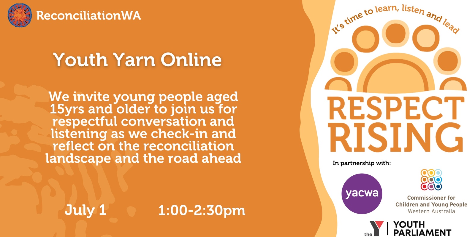 Banner image for Respect Rising Youth Yarn; Online (15 yrs and over)