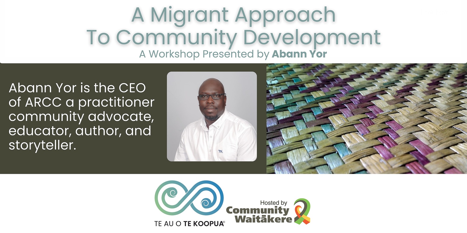 Banner image for He Kete Rauemi Series - A Migrant Approach to Community Development