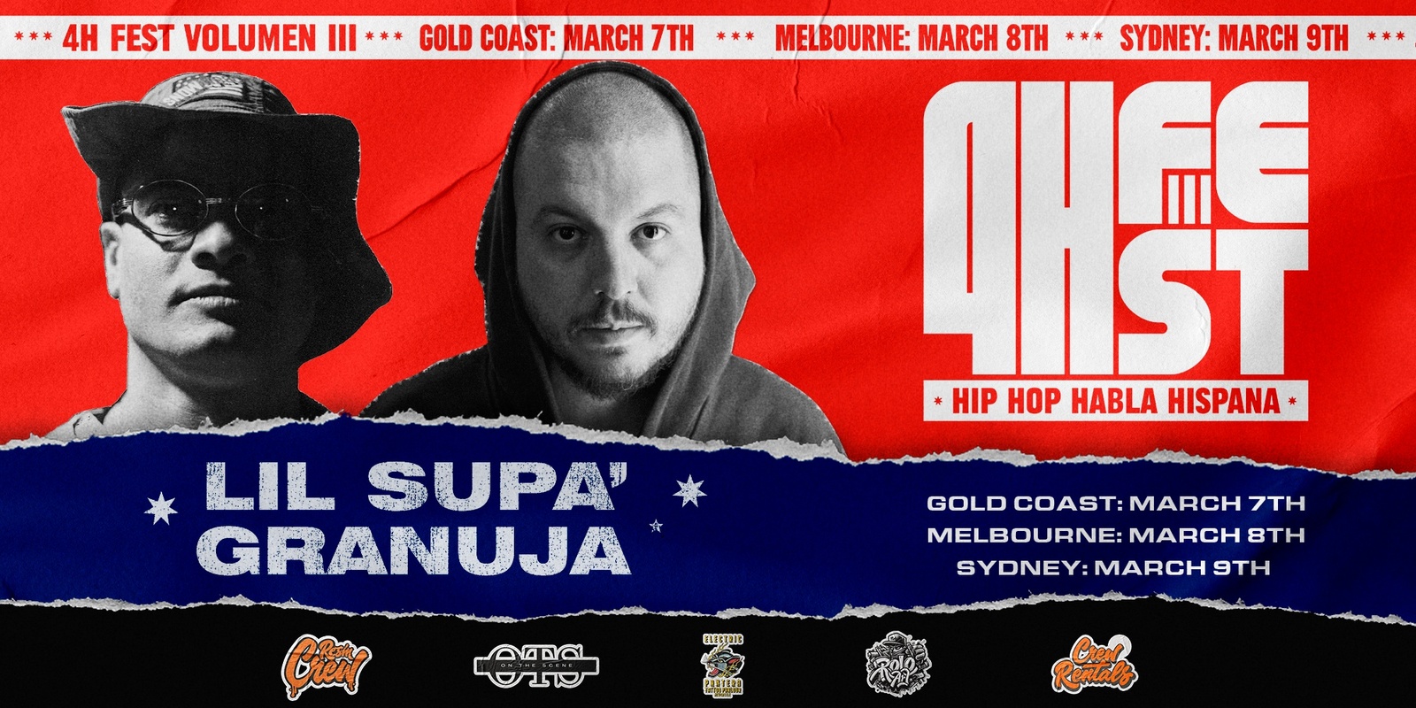 Banner image for 4H FEST VOL III: HIP HOP HABLA HISPANA - GOLD COAST