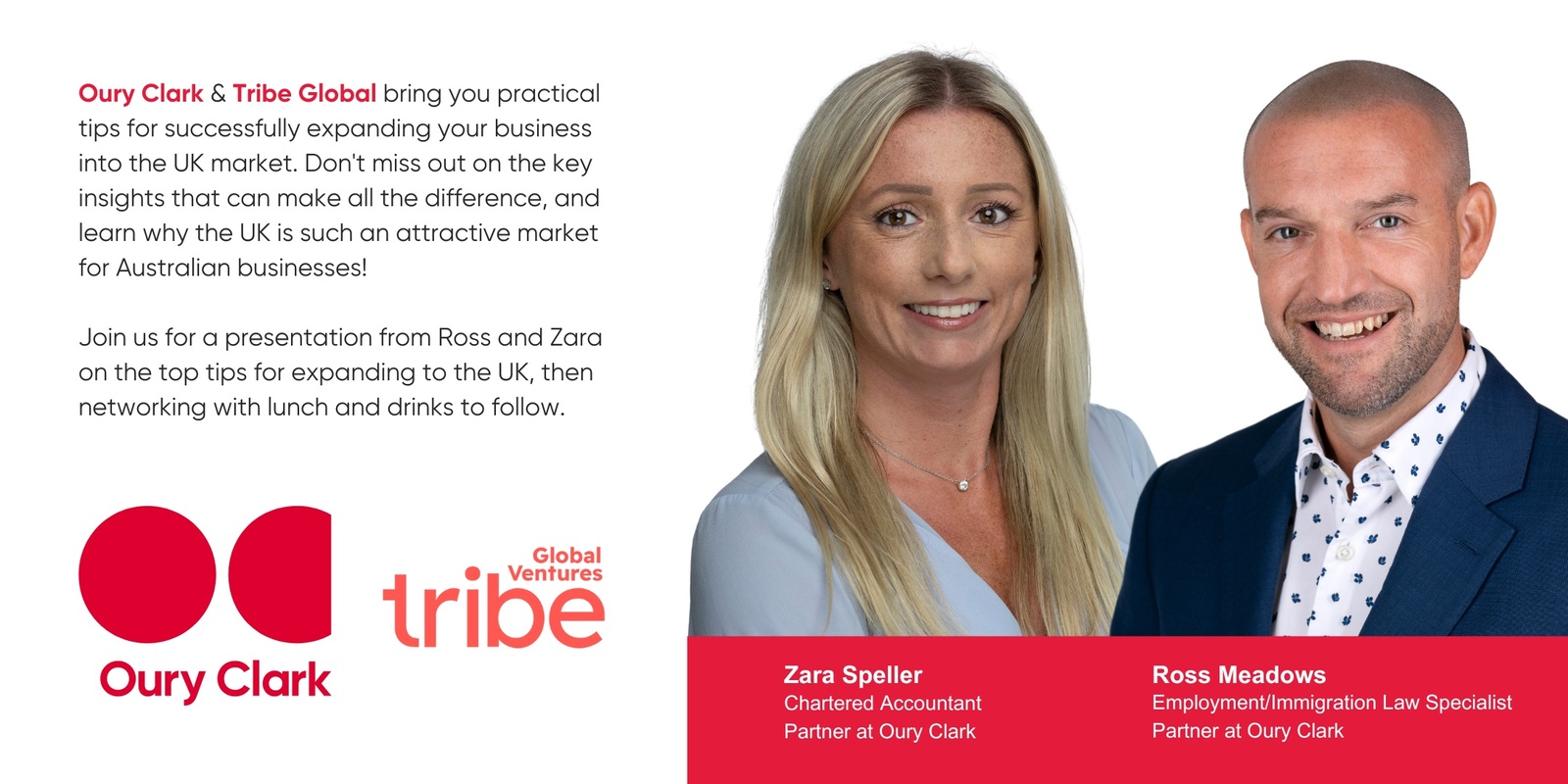 Banner image for  Lunch & Learn with Oury Clark UK & Tribe Global  - Gold Coast