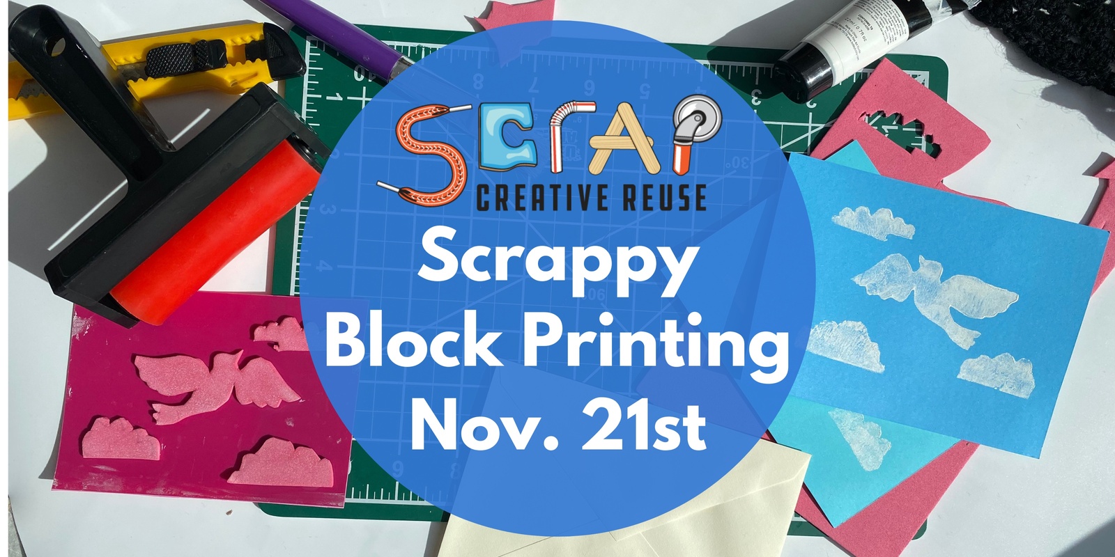 Banner image for Scrappy Block Printing 11/21