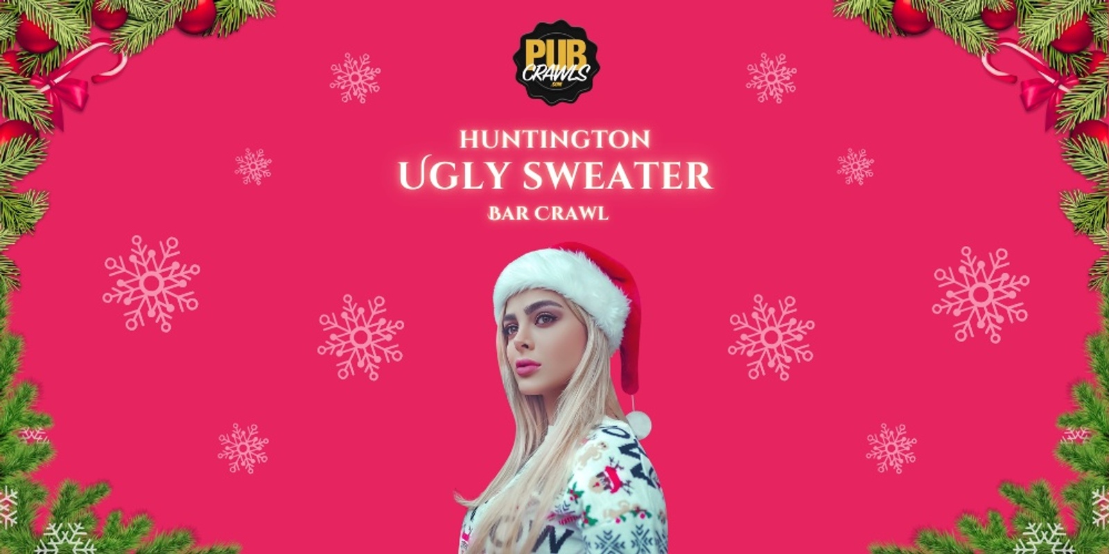 Banner image for Huntington Ugly Sweater Bar Crawl