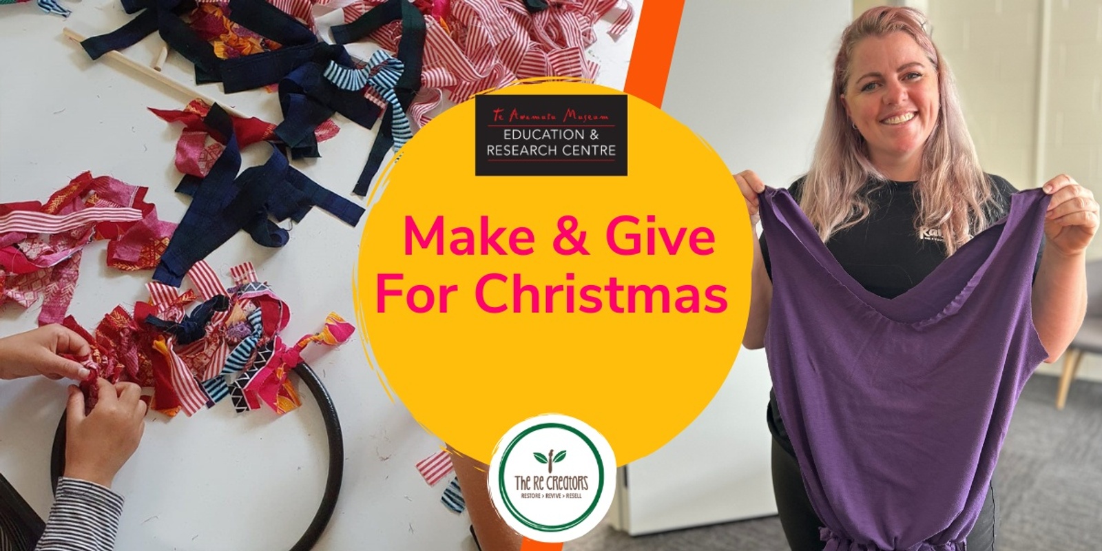 Banner image for Make and Give, Te Awamutu Museum, Saturday 7 December 11am-1pm