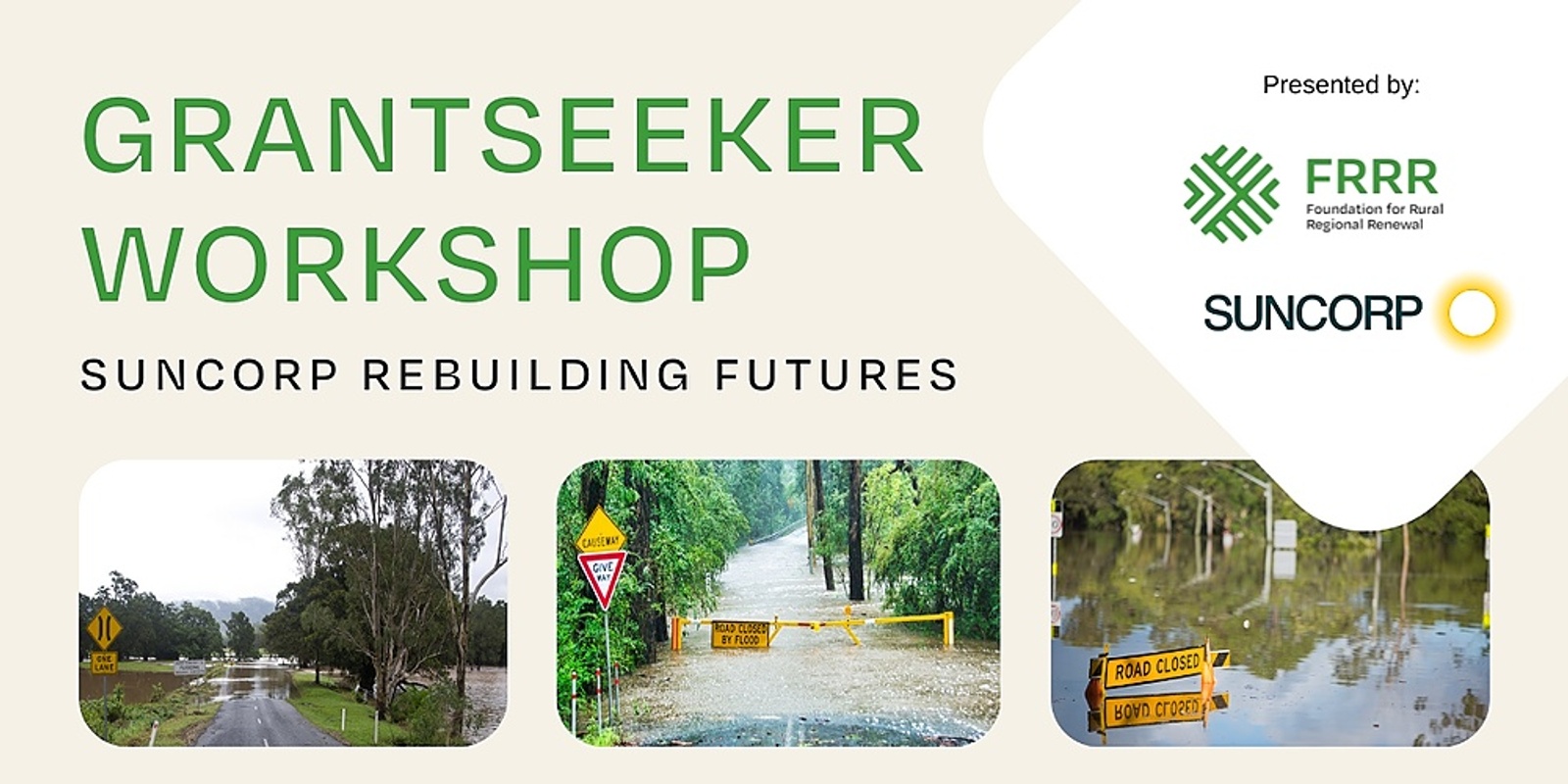 Banner image for Suncorp Rebuilding Futures - Grantseeker Workshop