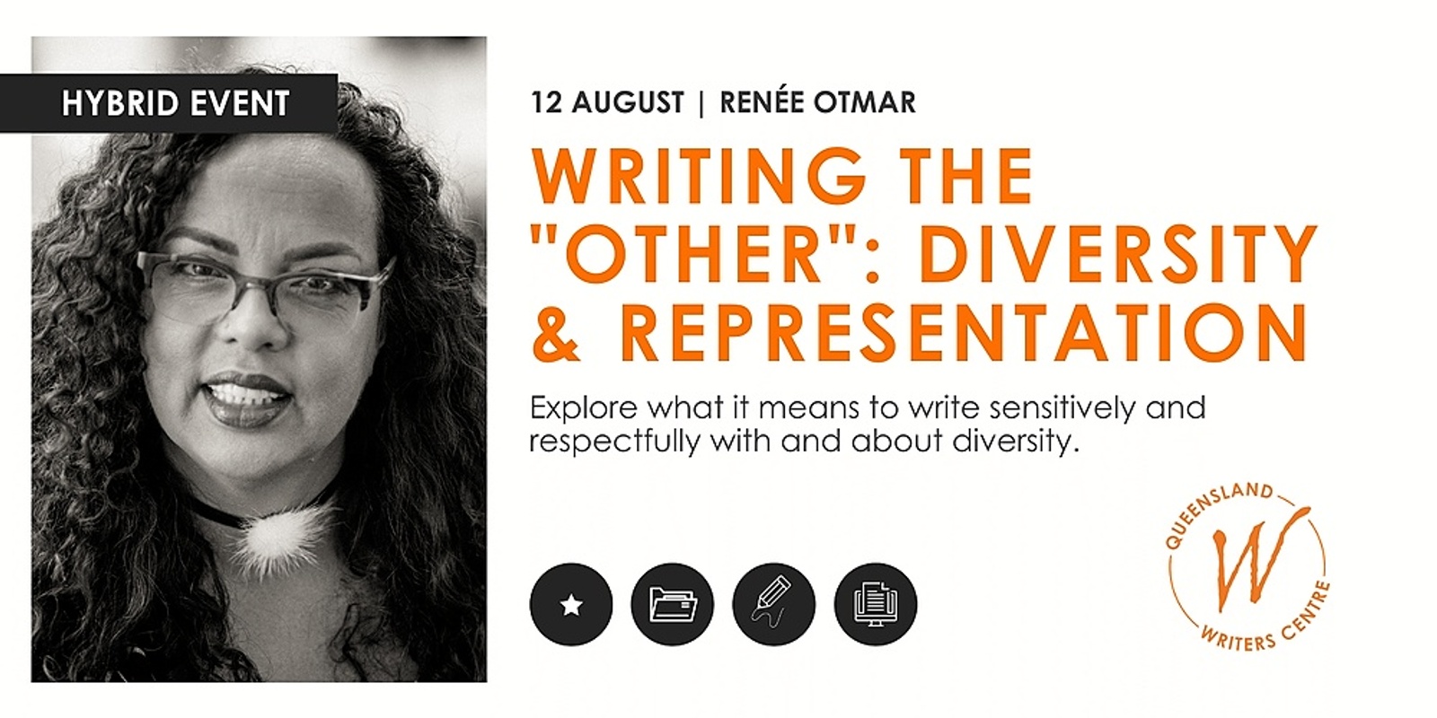 Banner image for Writing The “Other” In Fiction: Diversity & Representation with Renée Otmar