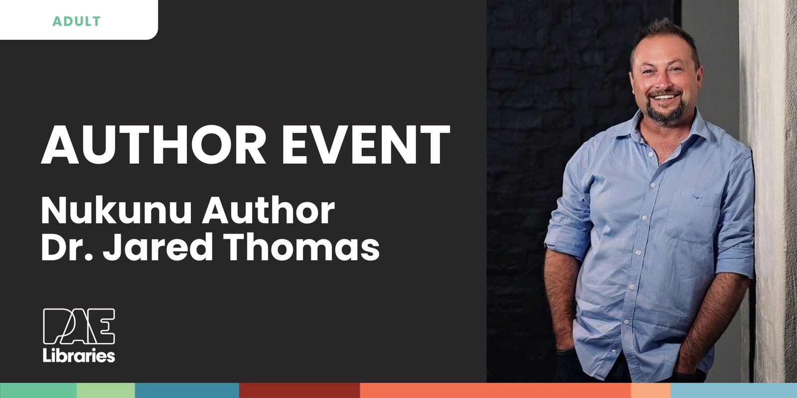 Banner image for Author Event with Dr. Jared Thomas