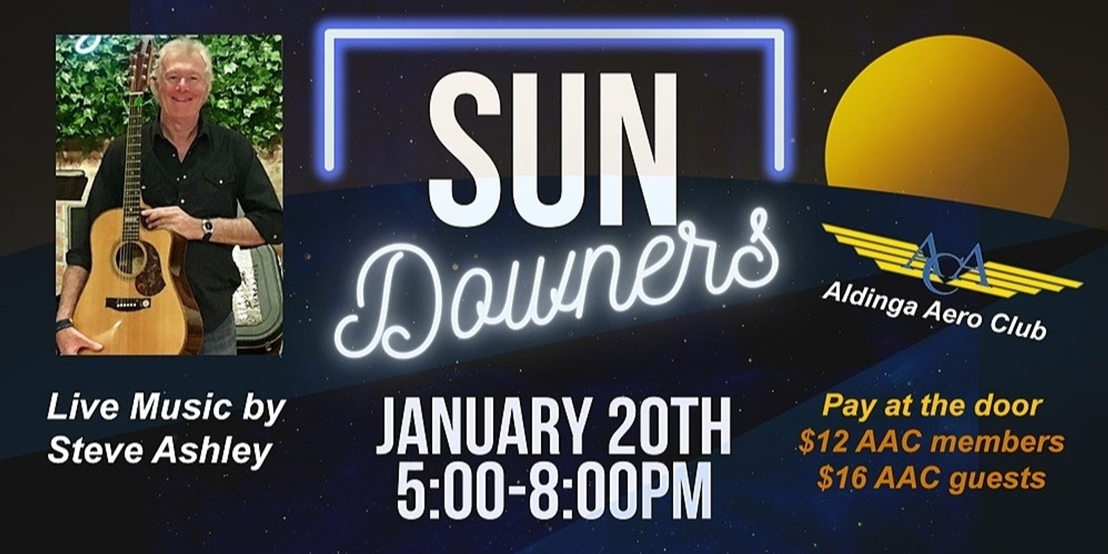 Banner image for Sundowners at Aldinga Aero Club