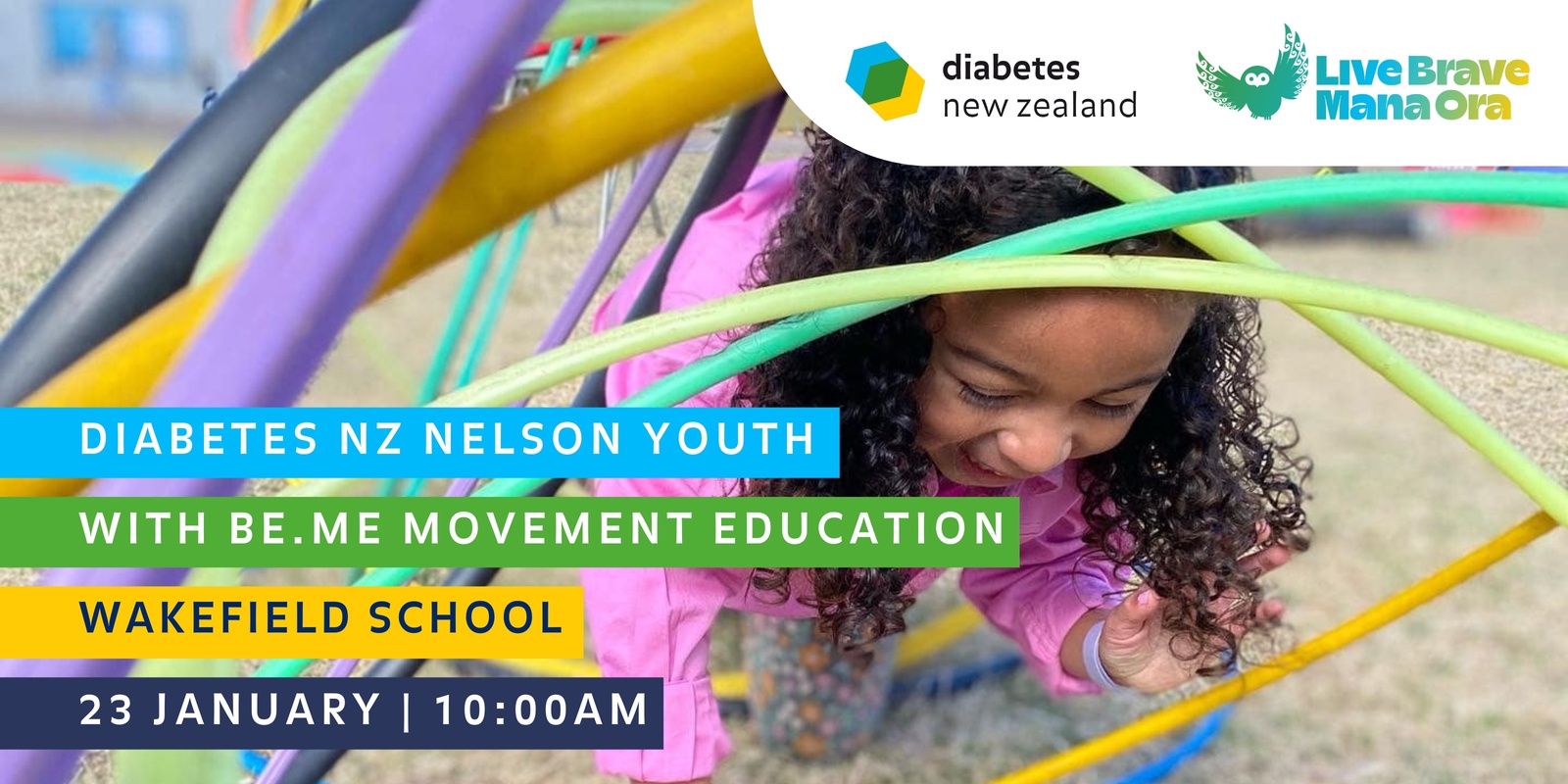 Banner image for Diabetes NZ Nelson Youth: Fun Day with Be.ME Movement Education