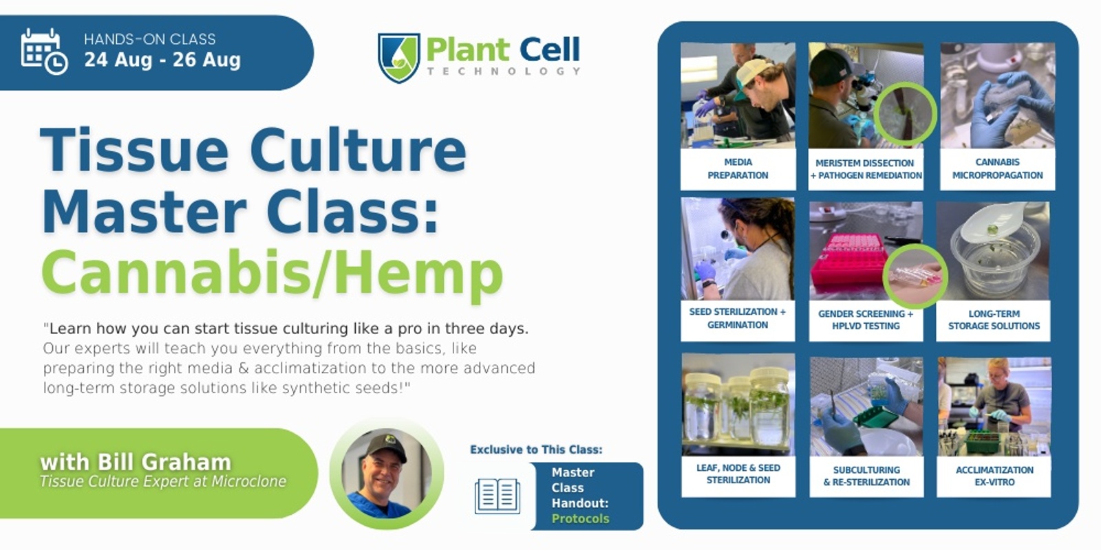 Banner image for Tissue Culture Master Class: Cannabis/Hemp