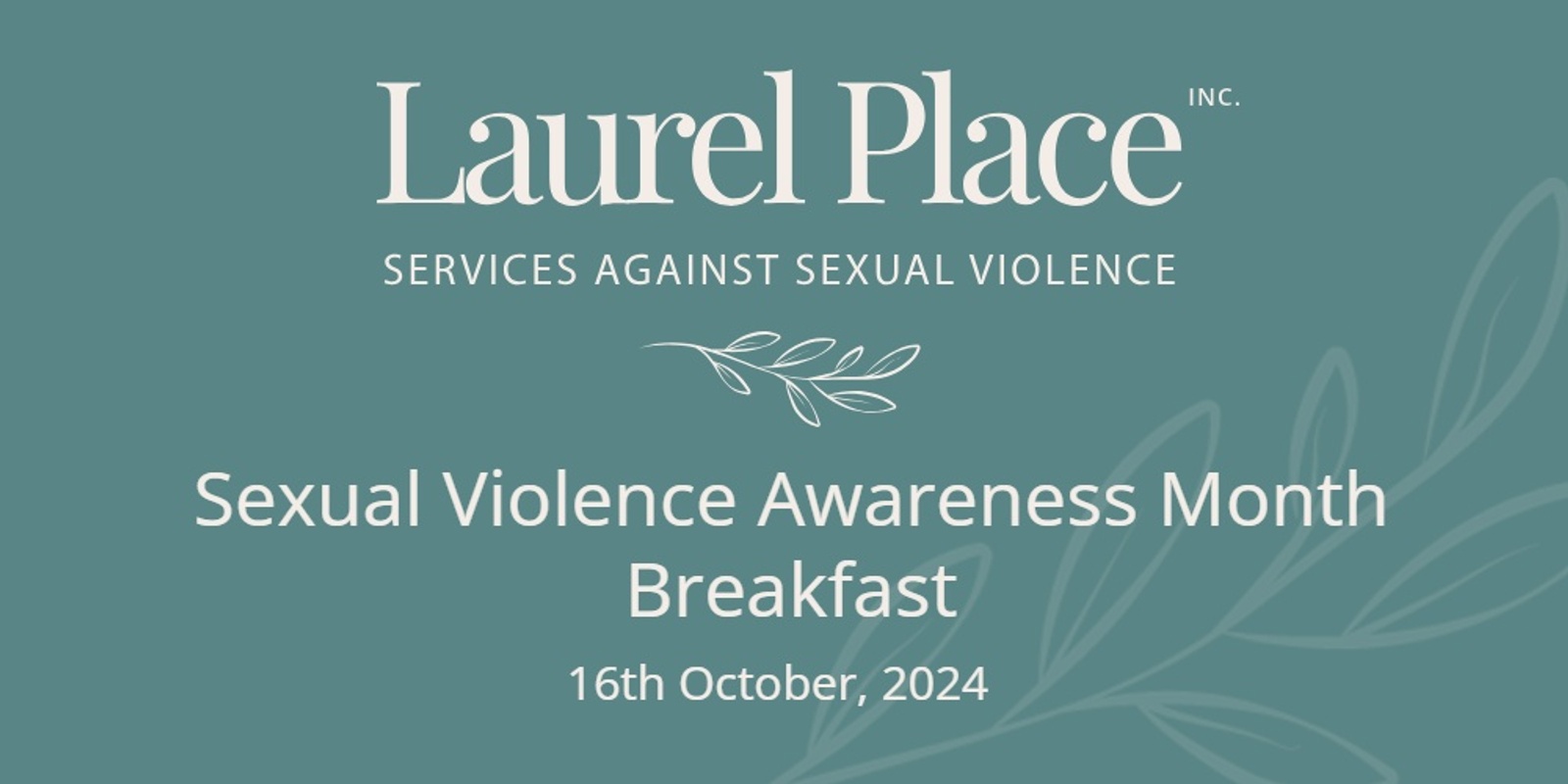 Banner image for 2nd Sunshine Coast, Sexual Violence Awareness Month Breakfast 2024