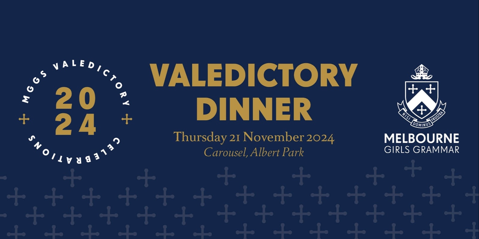 Banner image for Valedictory Dinner 2024