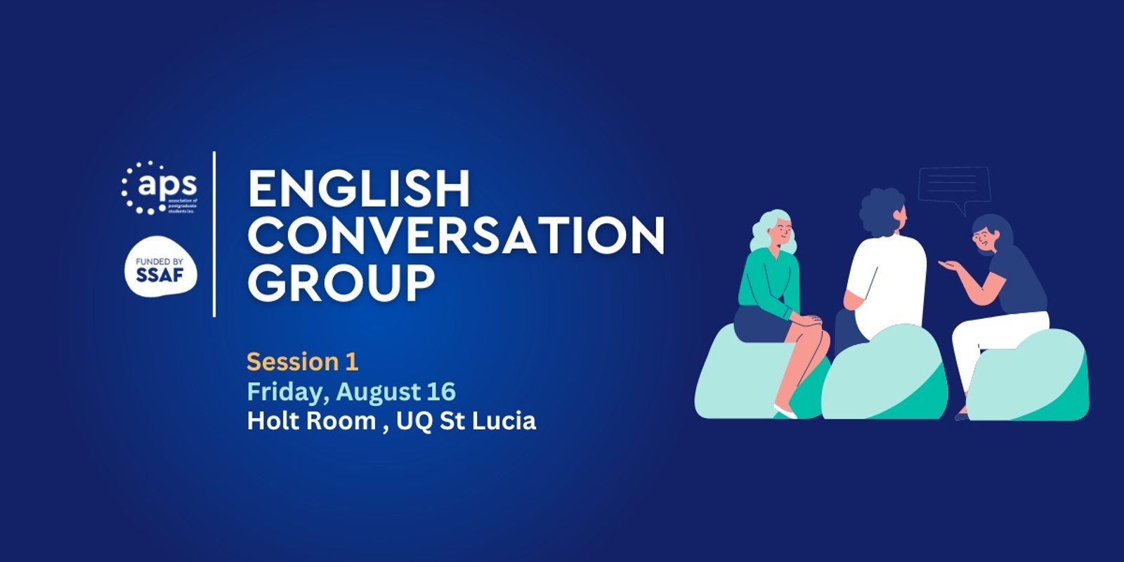 Banner image for Postgrad English Conversation Group (St Lucia)