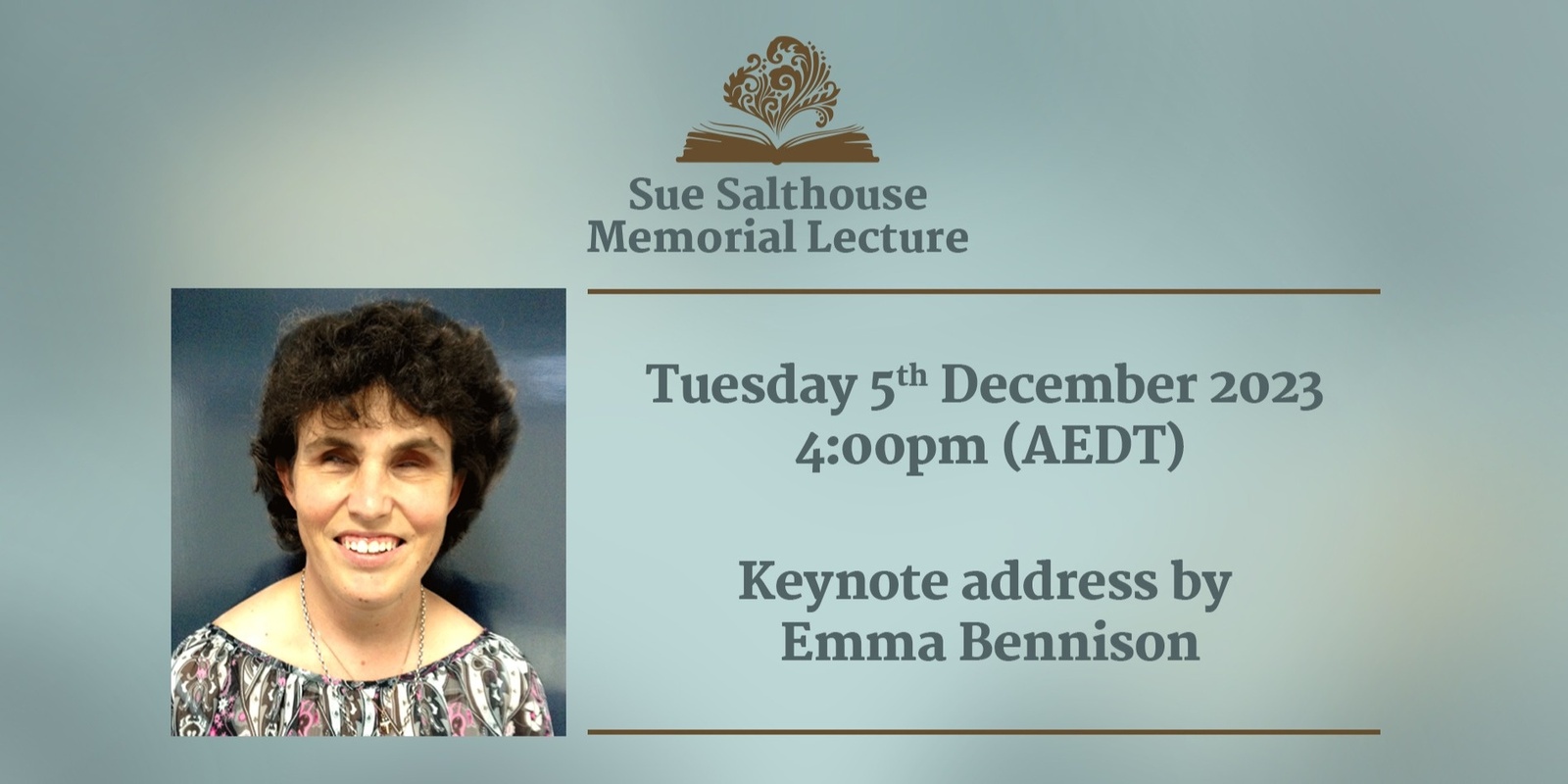 Banner image for  Sue Salthouse Memorial Lecture 2023