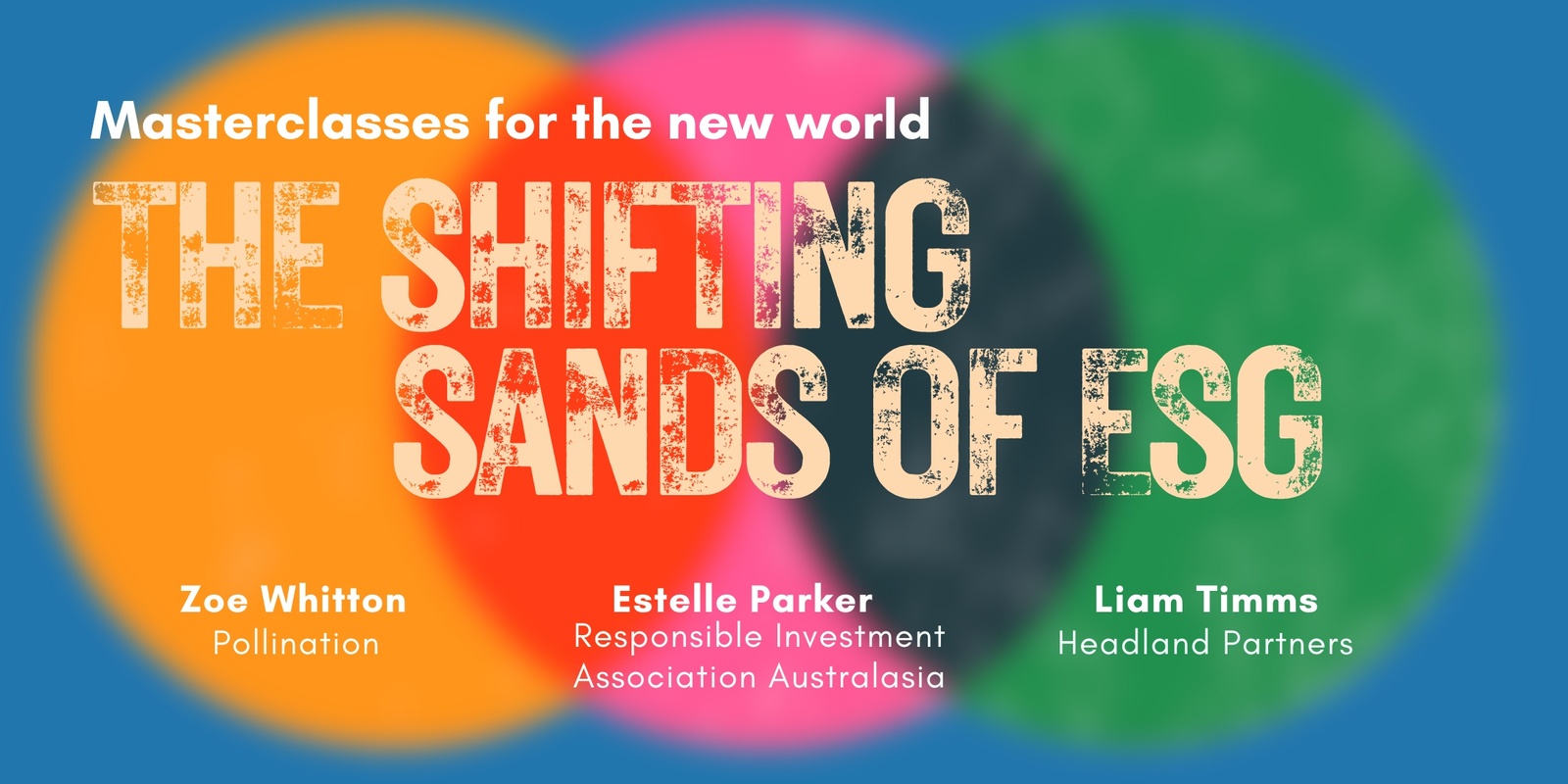 Banner image for The shifting sands of ESG