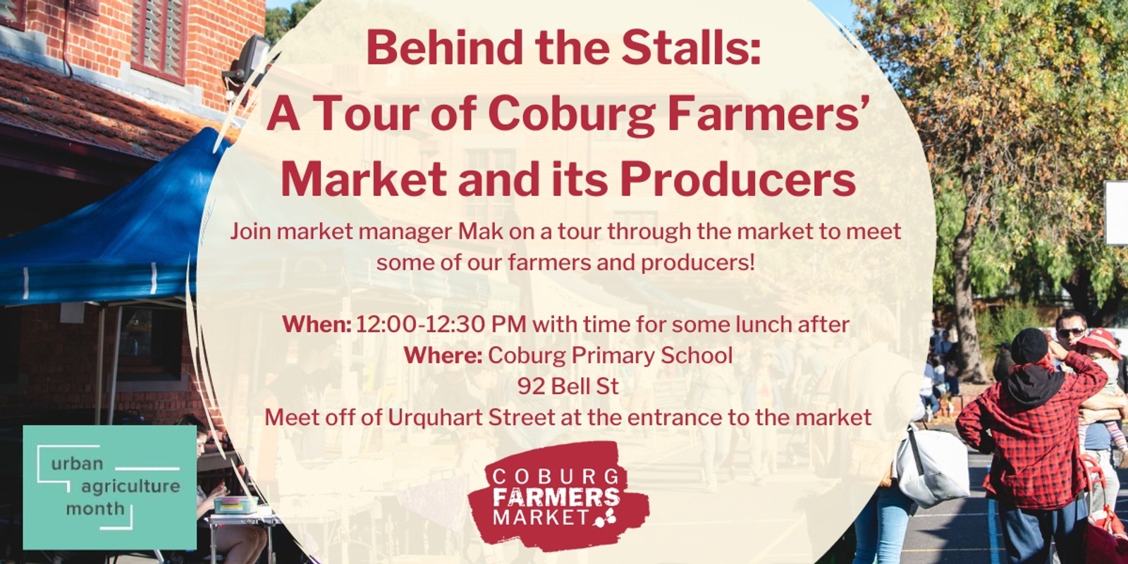 Banner image for Behind the Stalls: A tour of Coburg Farmers' Market & its Producers