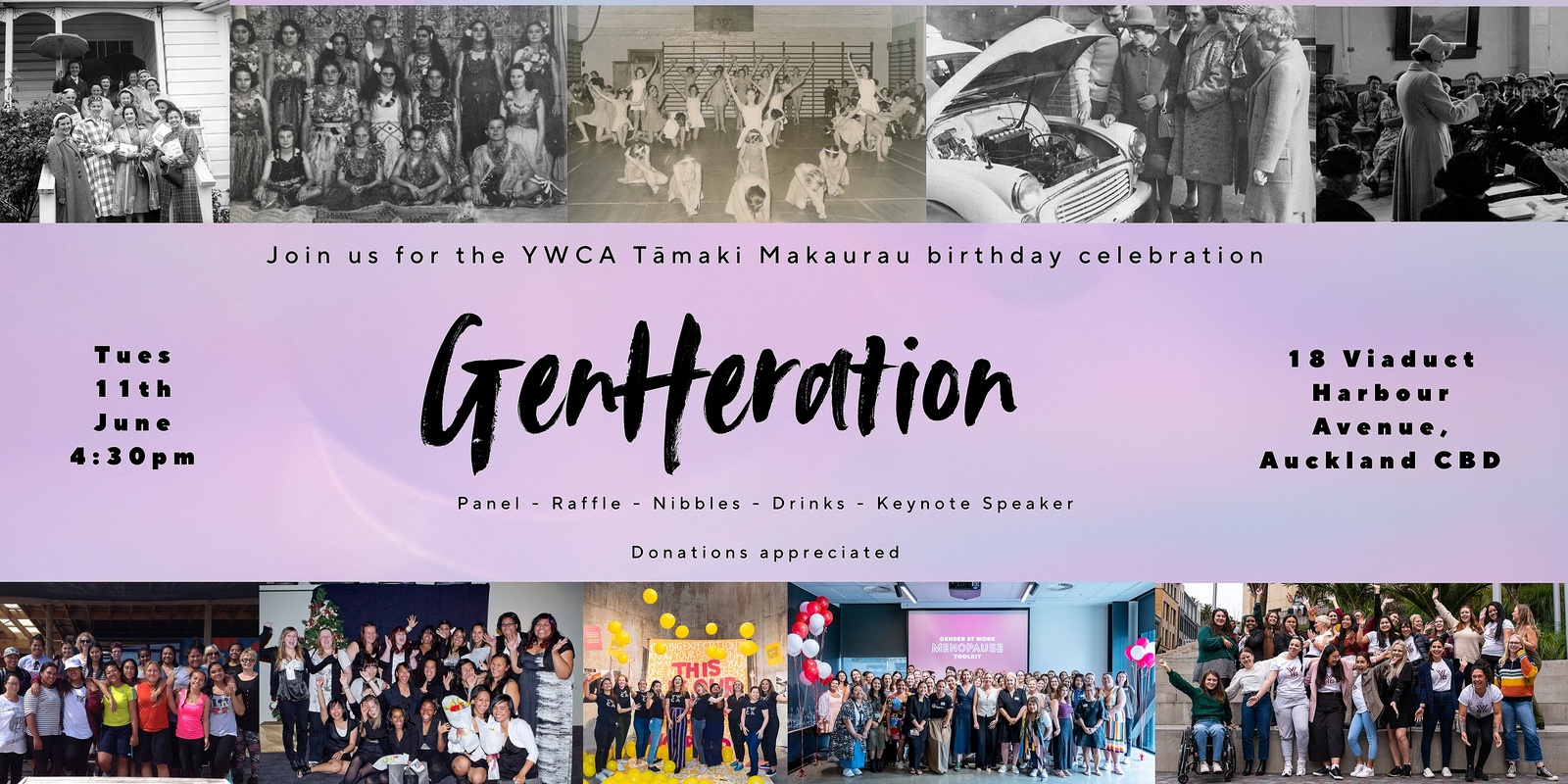 Banner image for The Y Tāmaki: GenHERation birthday event 