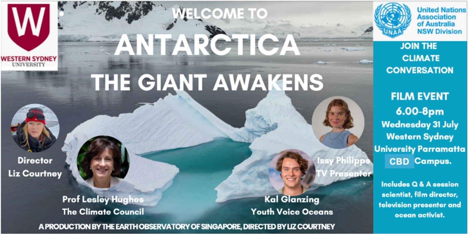 Banner image for Film & Panel Discussion - "Antarctica: The Giant Awakens"