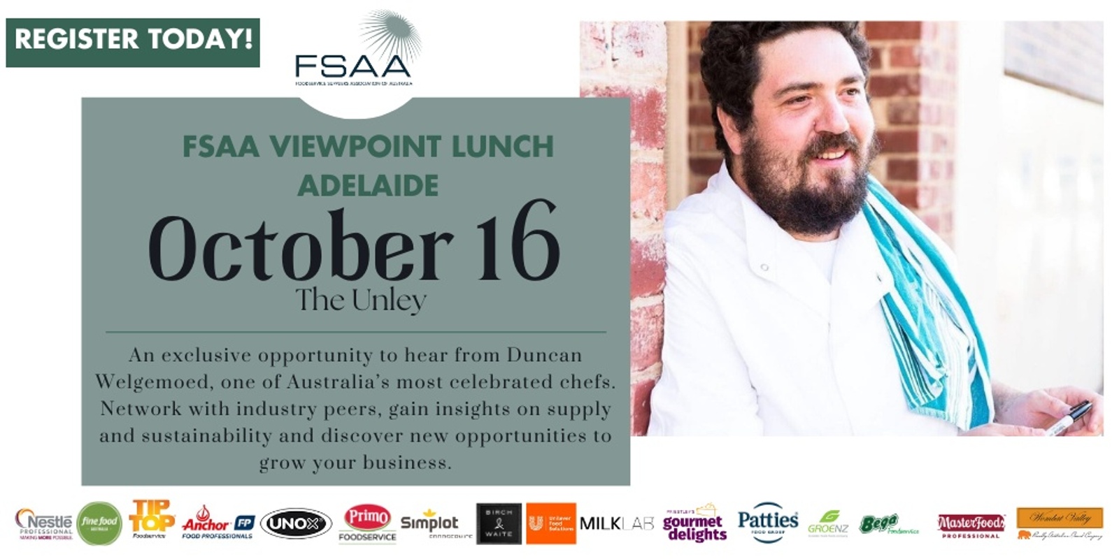 Banner image for FSAA Viewpoint Lunch Adelaide with Special Guest Speaker Duncan Welgemoed