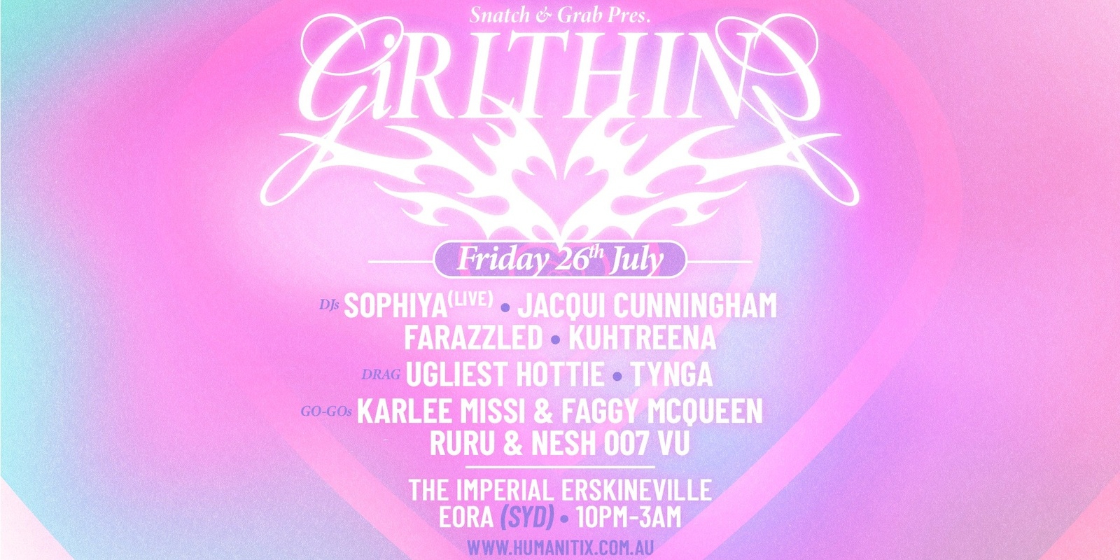 Banner image for GiRLTHING JULY 26 @ THE IMPERIAL HOTEL