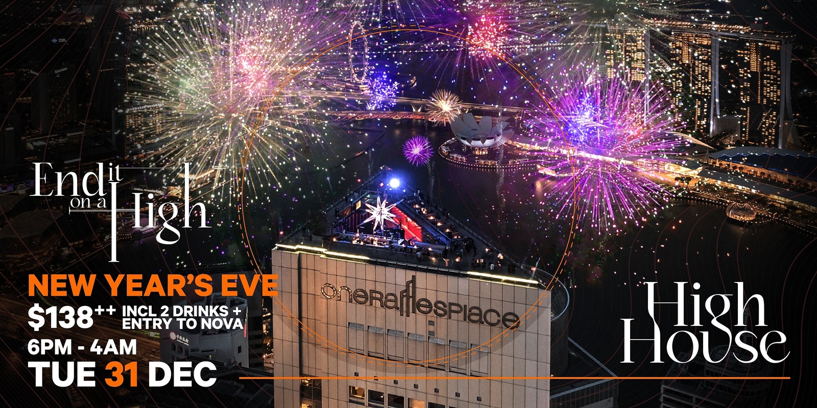 Banner image for End it on a High: HighHouse & NOVA New Year's Eve Party