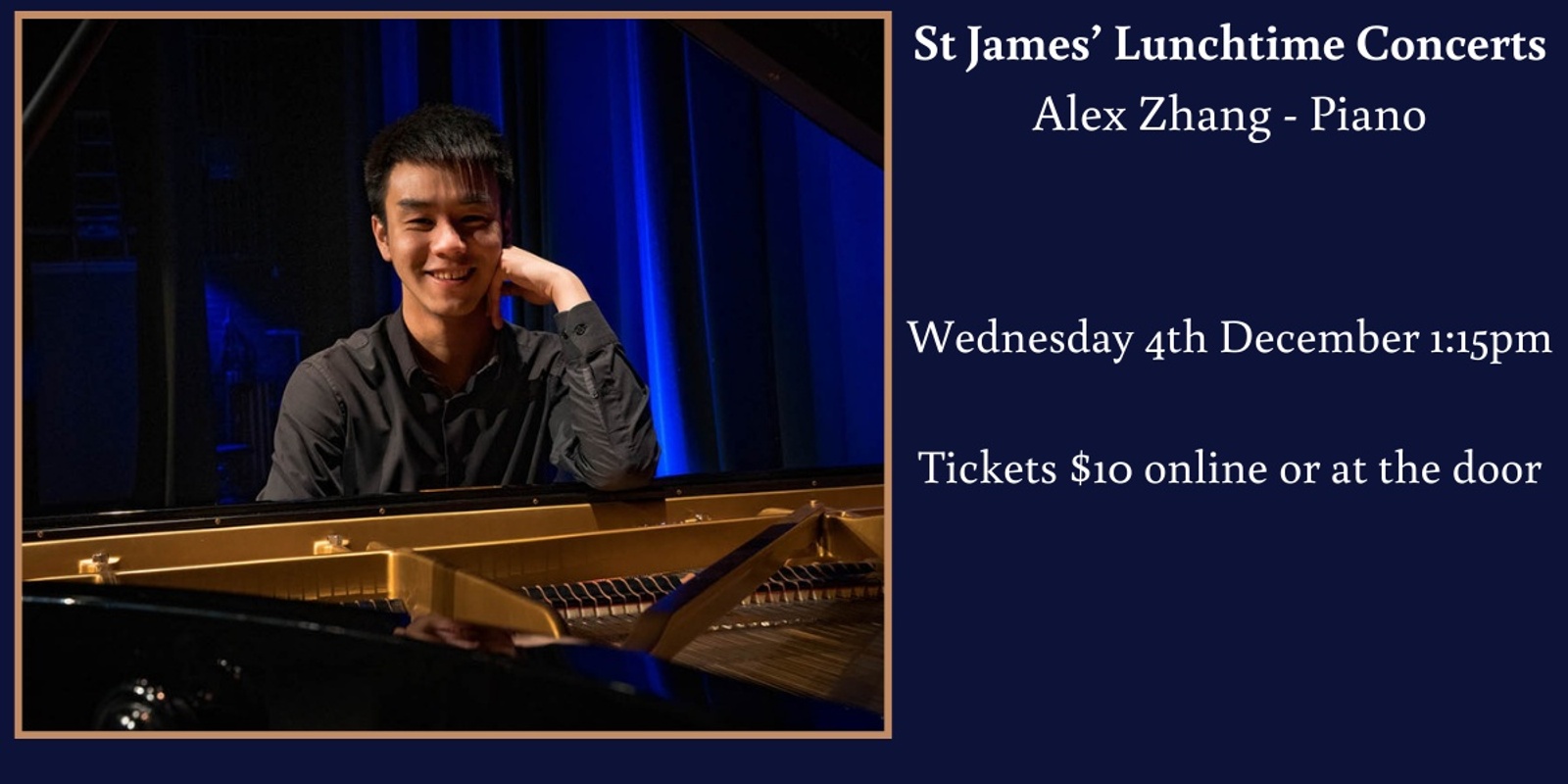 Banner image for Lunchtime Concert - Alex Zhang (Piano)