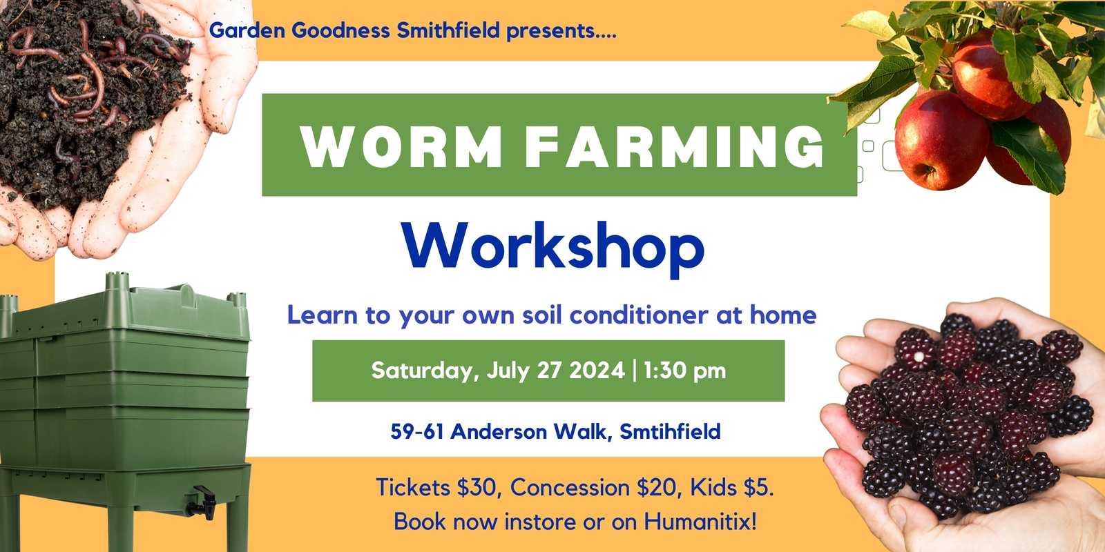 Banner image for Worm Farming Workshop - Smithfield