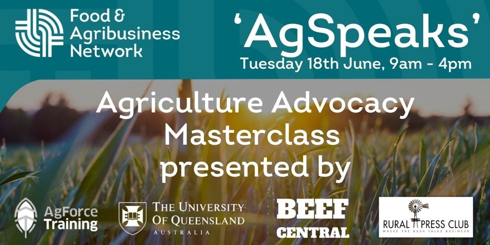 Banner image for 'AgSpeaks' Agritourism Media MasterClass