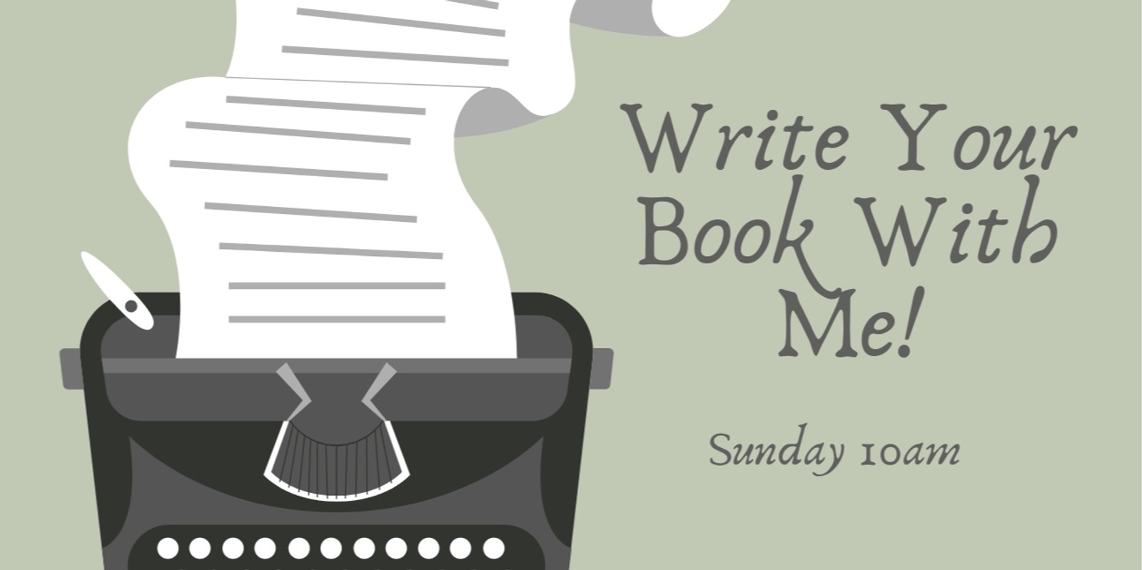 Banner image for Write Your Book with Me!