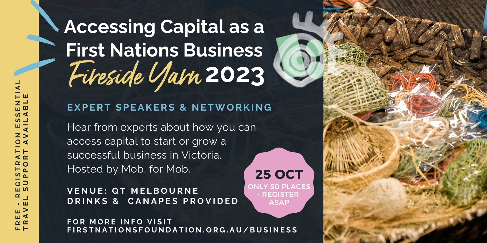 Banner image for Accessing Capital as a First Nations Business Fireside Yarn 2023