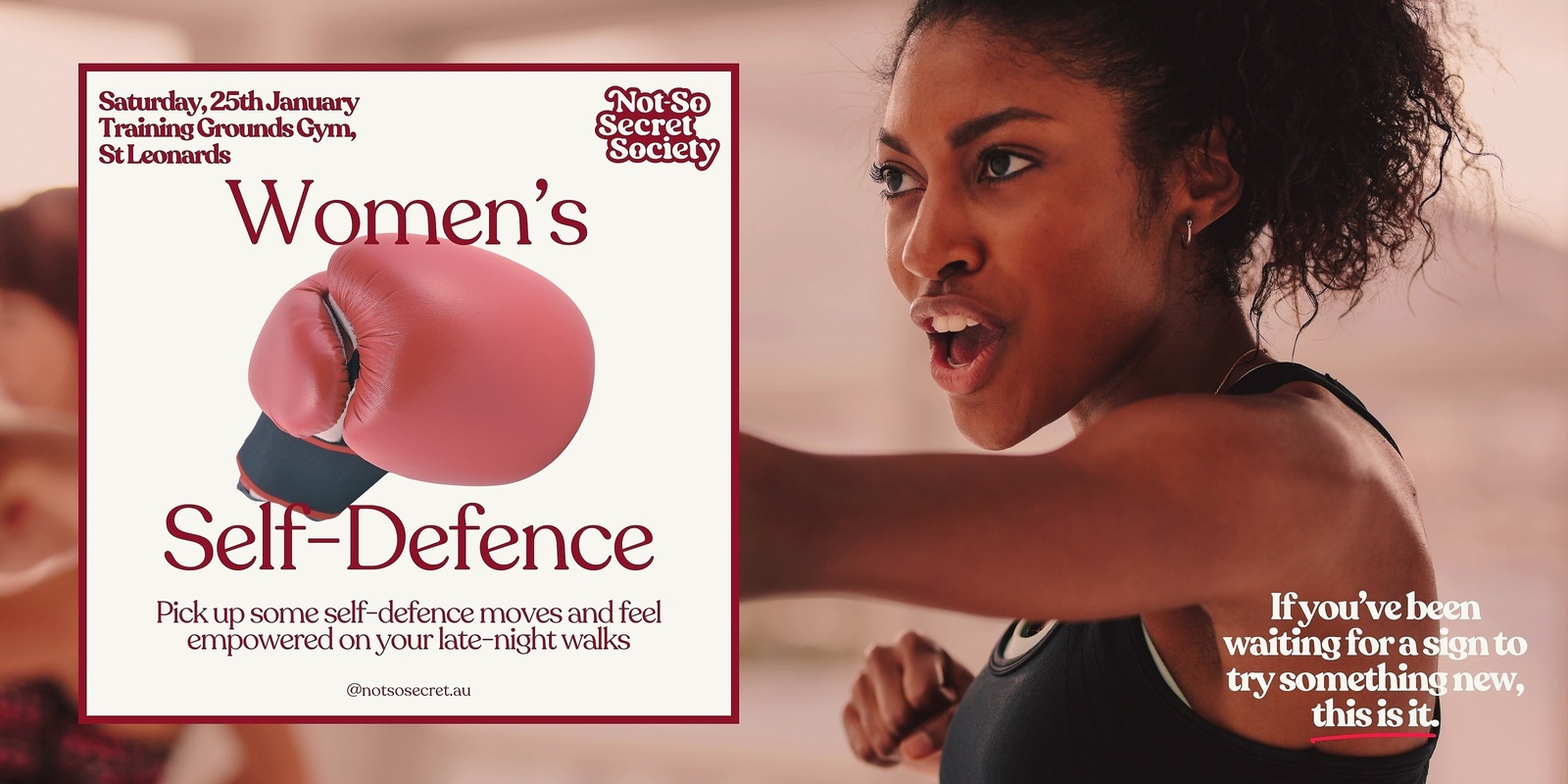 Banner image for Women's Self Defence | Not-So Secret Society