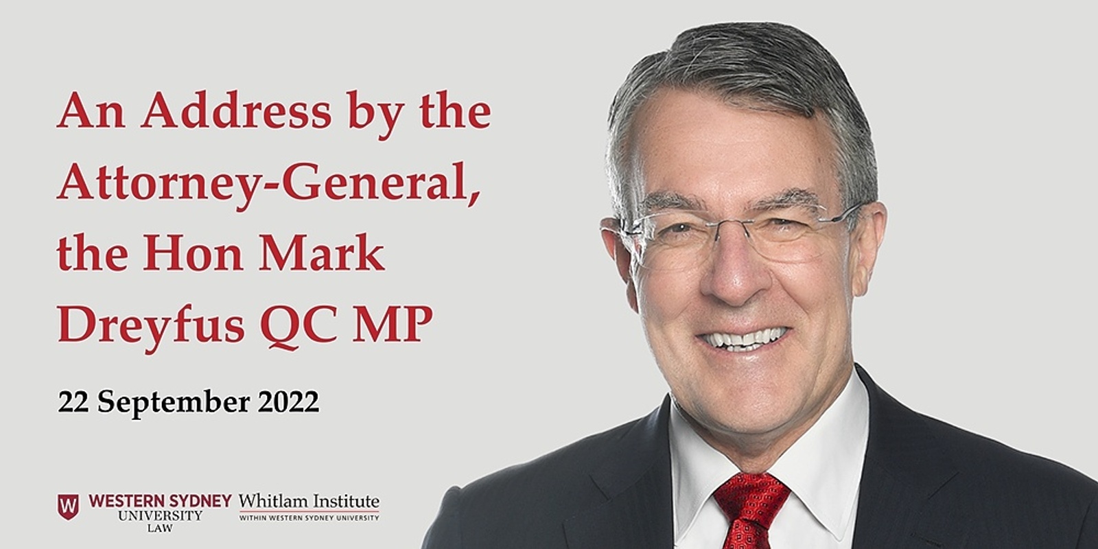 Banner image for An Address by the Attorney-General, the Hon Mark Dreyfus QC MP