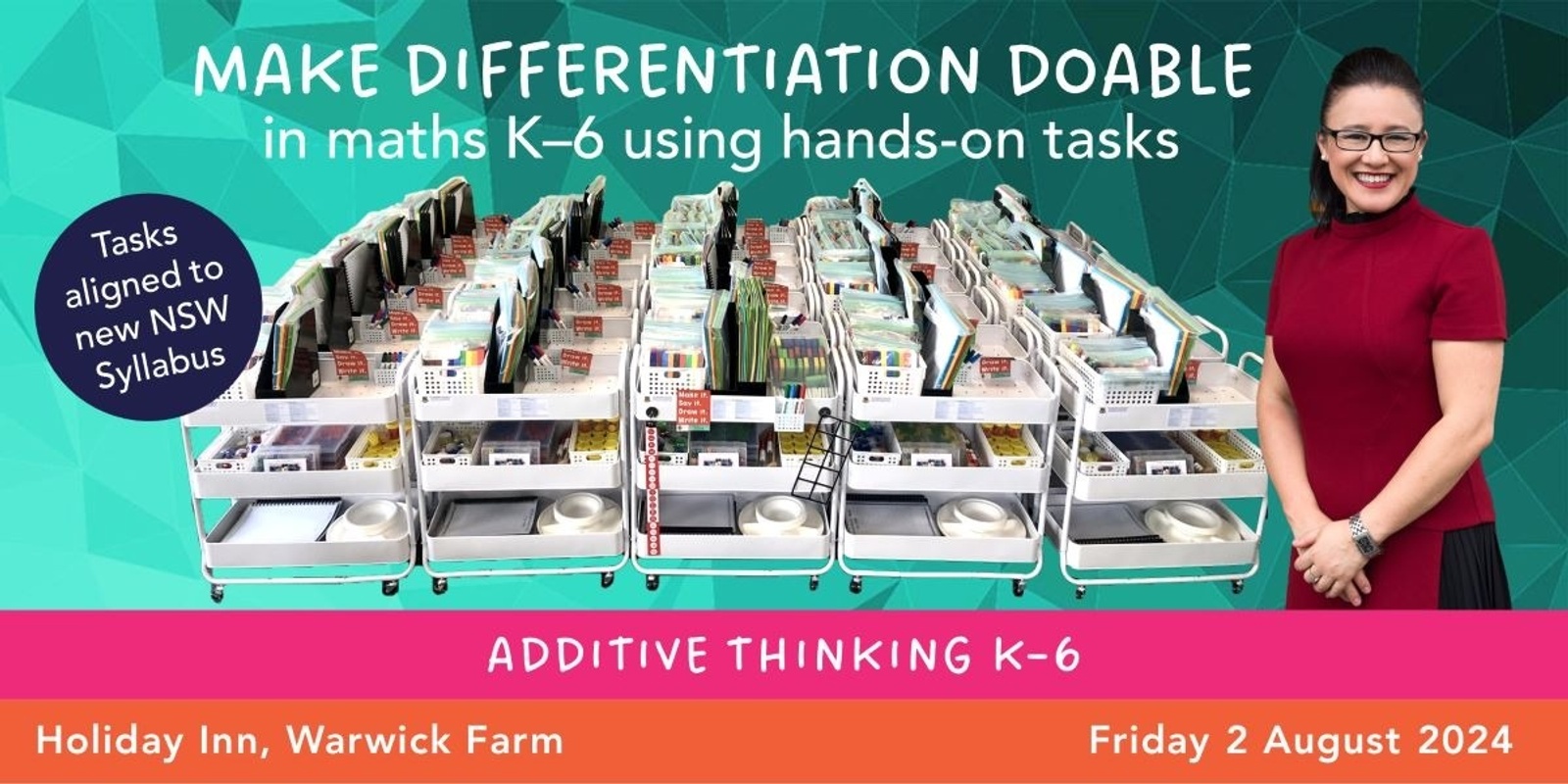 Banner image for Make Differentiation Doable with Anita Chin | Additive thinking | Warwick Farm