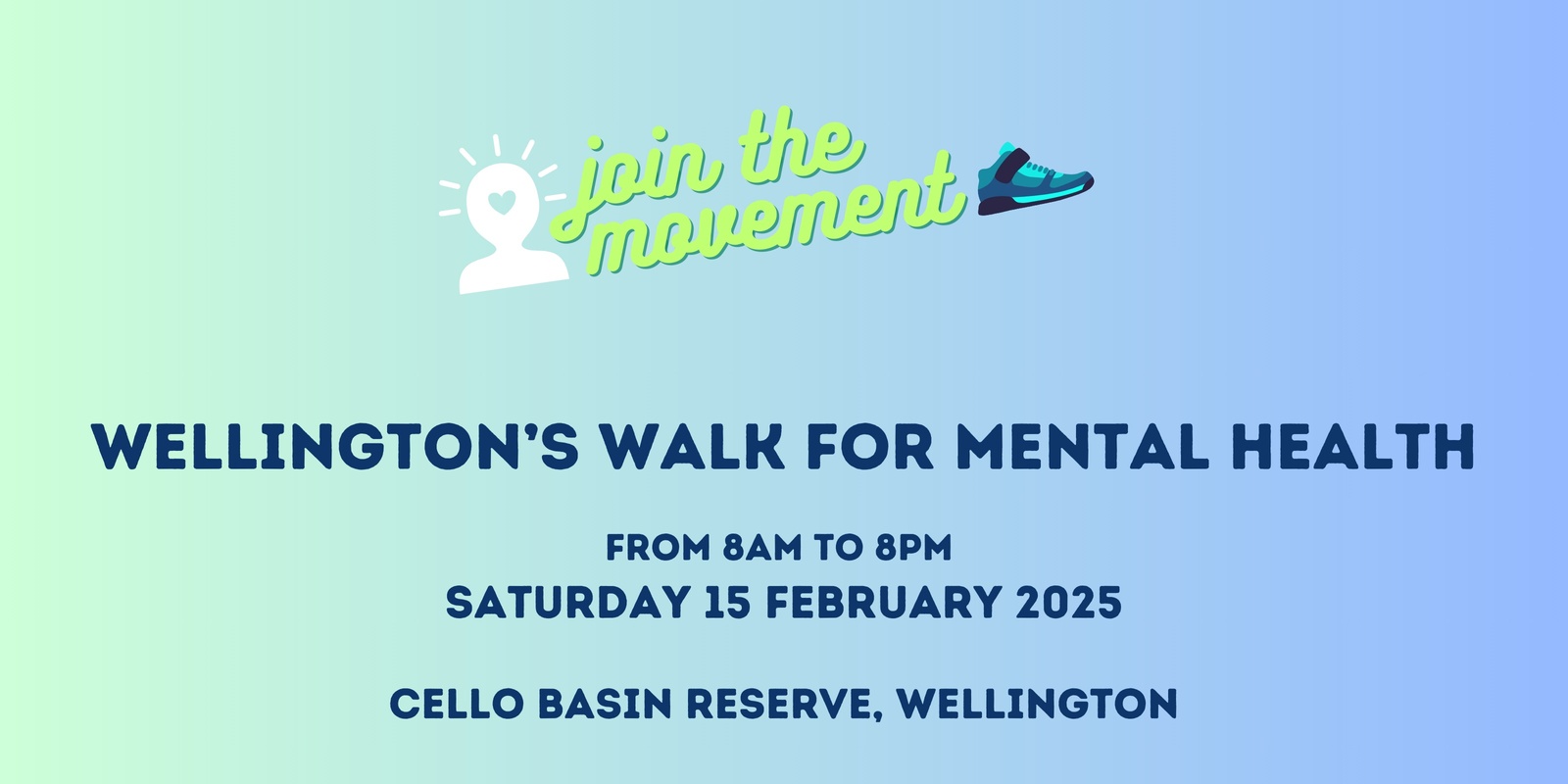 Banner image for Wellington's Walk for Mental Health