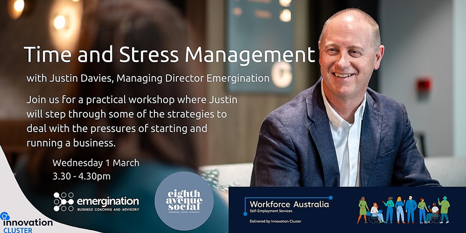 Banner image for Time and Stress Management with Justin Davies