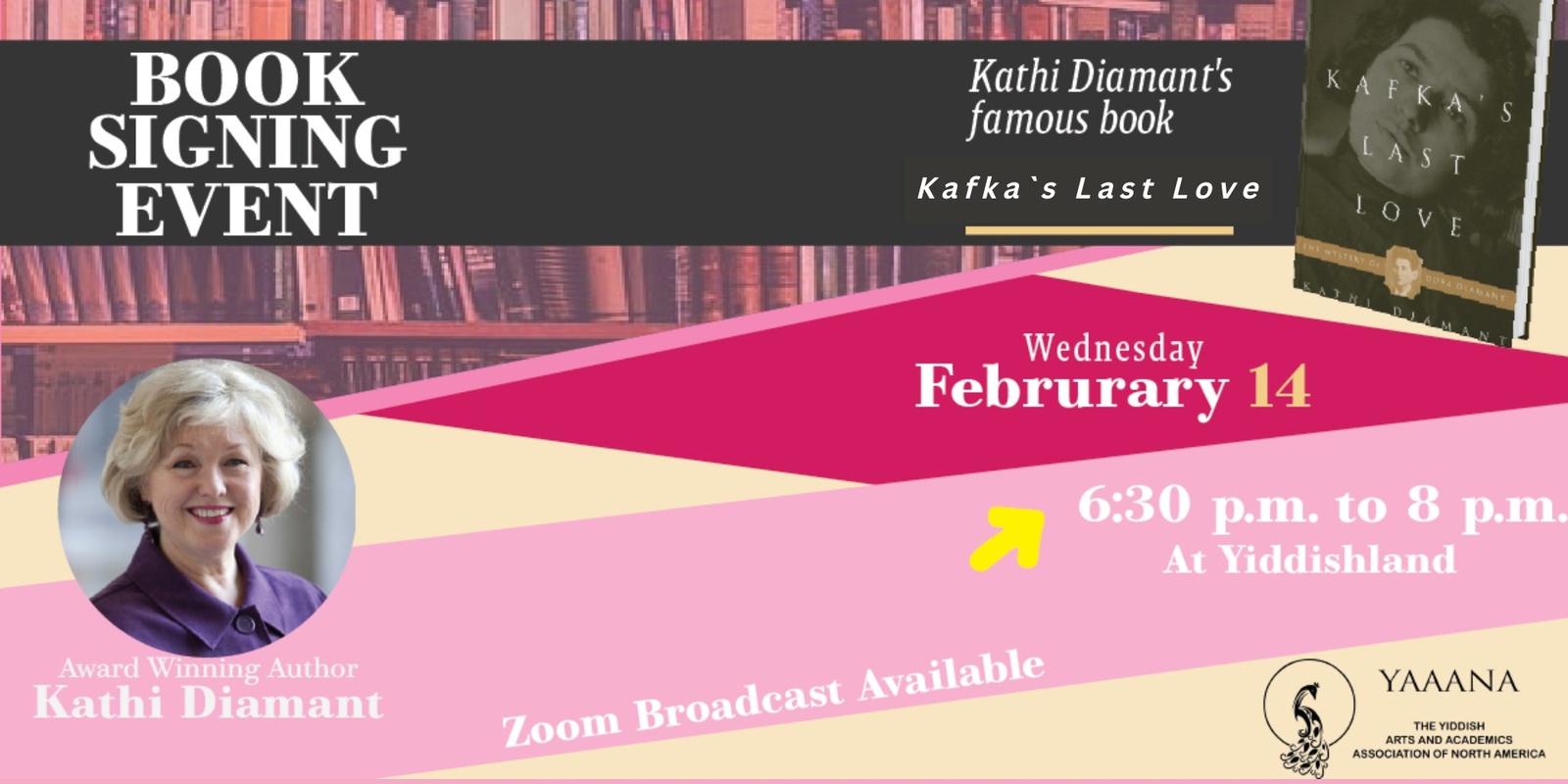 Banner image for Kafka's Last Love: The Mystery of Dora Diamant