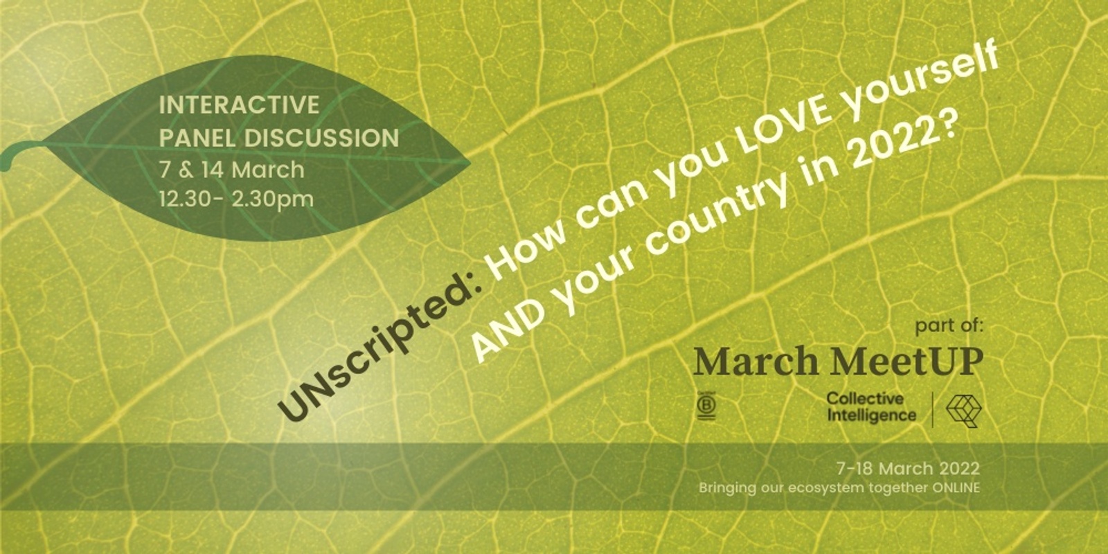 Banner image for UNscripted: ﻿How can you love yourself AND your country in 2022?