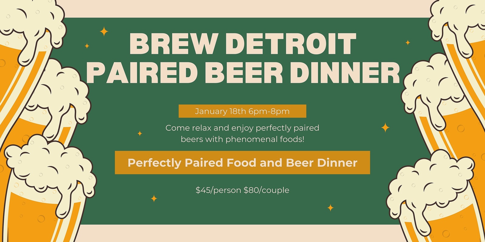 Banner image for Brew Detroit Perfectly Paired Beer Dinner