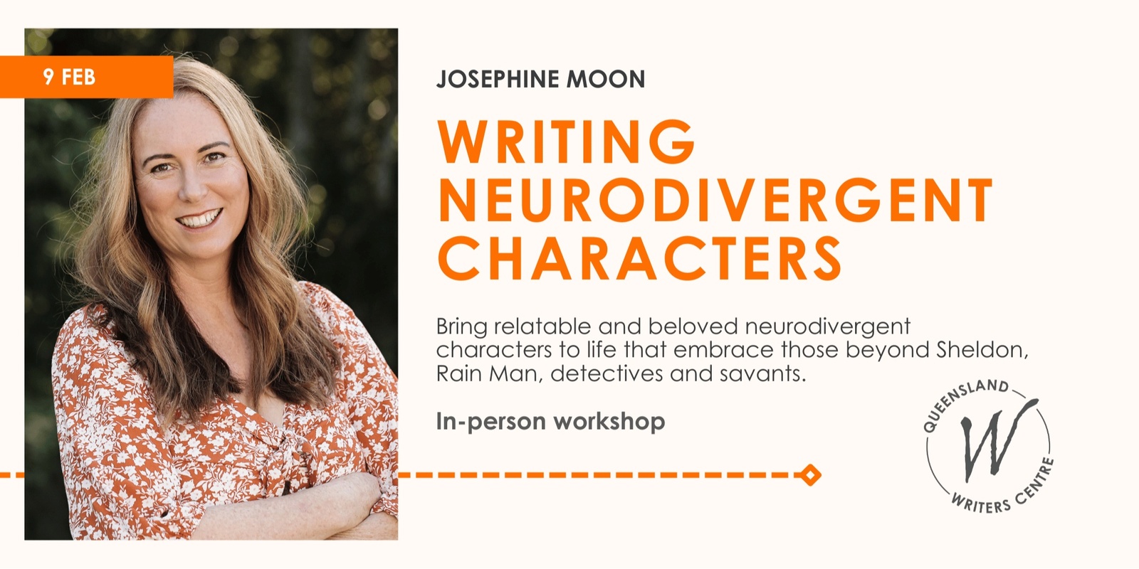 Banner image for Writing Neurodivergent Characters For Authenticity And Diversity with Josephine Moon