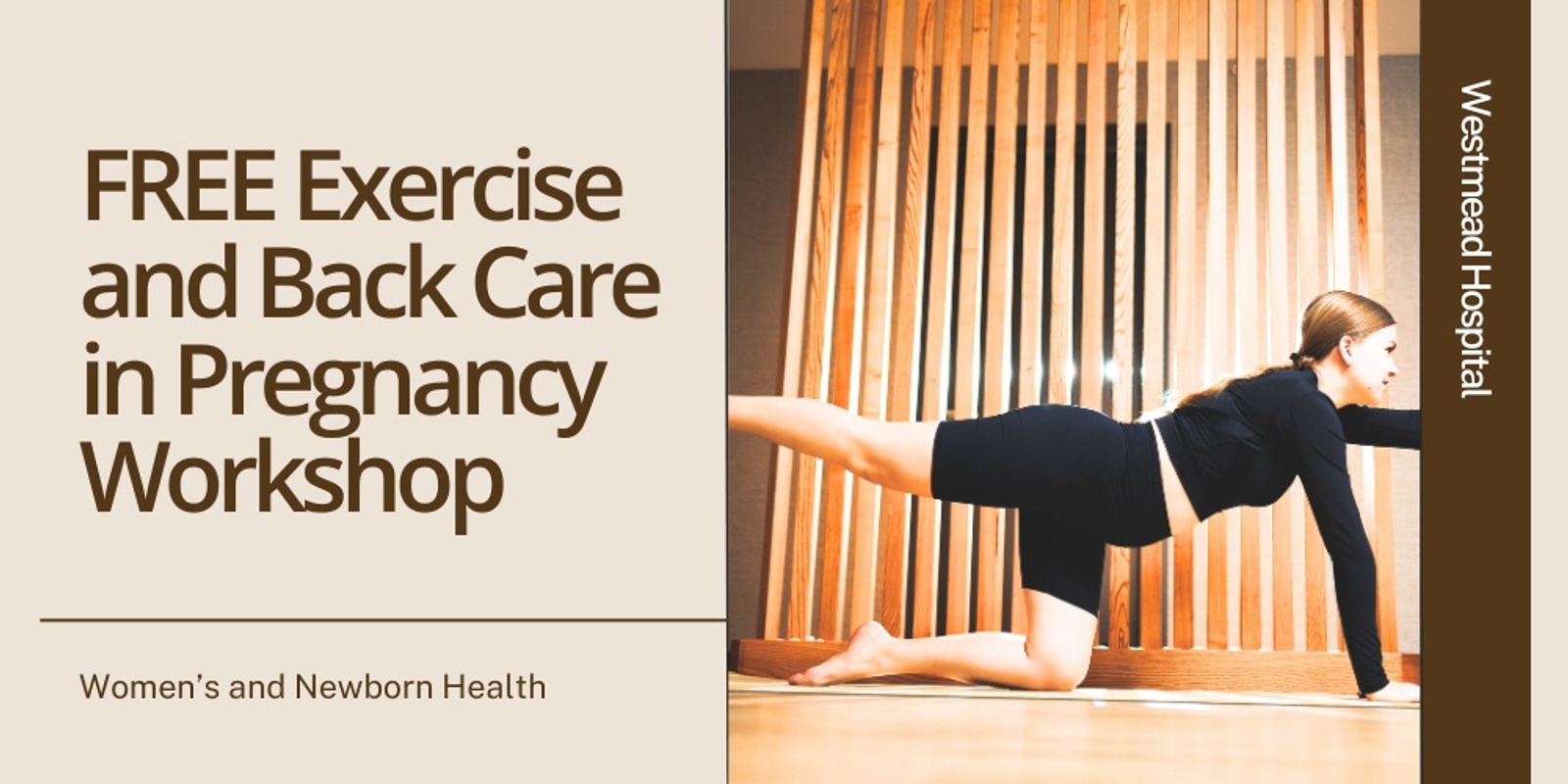 FREE Exercise and Backcare in Pregnancy's banner