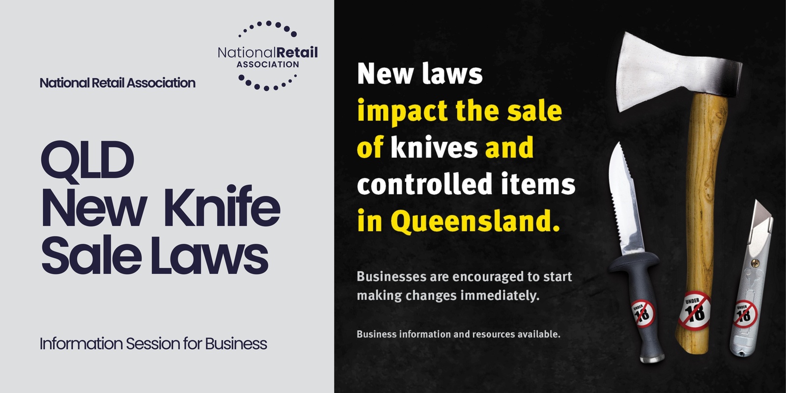 Banner image for QLD New Knife Sale Laws - Info Session for Business