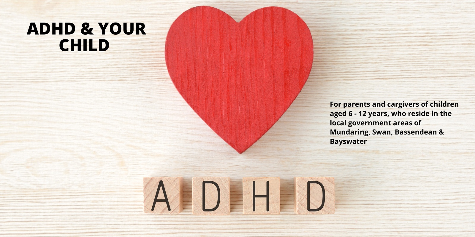 Banner image for ADHD & YOUR CHILD - PARKERIVLLE