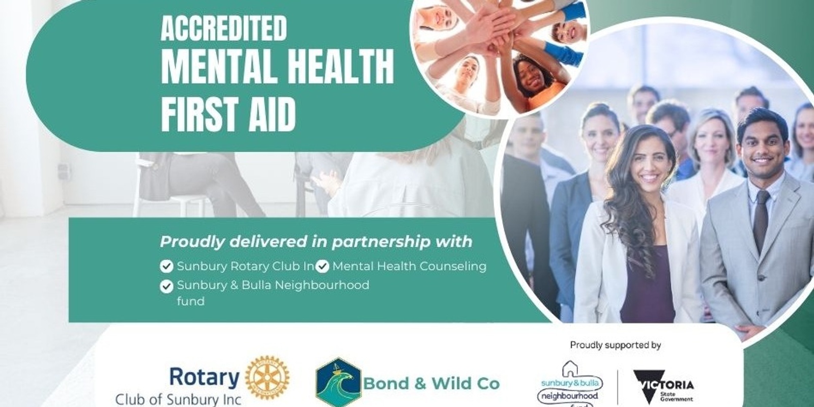 Banner image for Mindful Support: Subsidized Mental Health First Aid Training Thursday 16th and Friday 17th of May