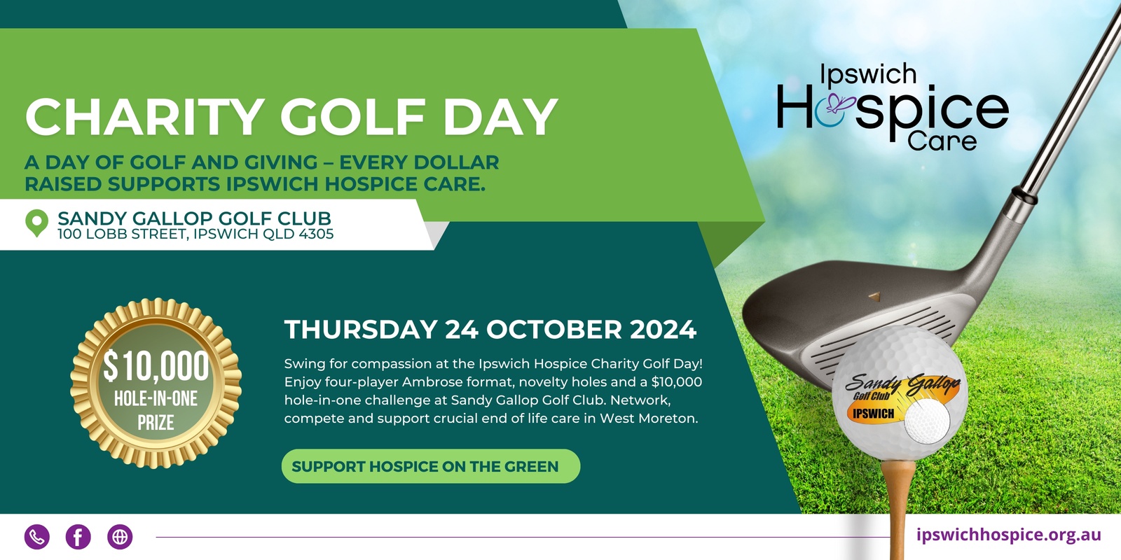 Banner image for Ipswich Hospice Care Charity Golf Day