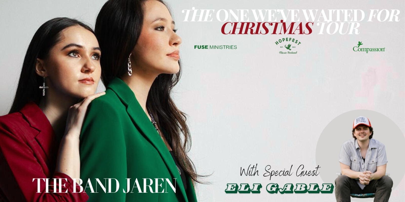 Banner image for The One We've Waited For Christmas Tour - The Band JAREN with Special Guest Eli Gable