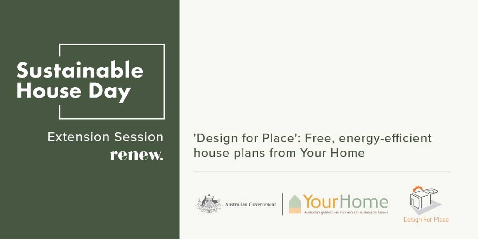 Banner image for 'Design for Place': Free, energy-efficient house plans from Your Home