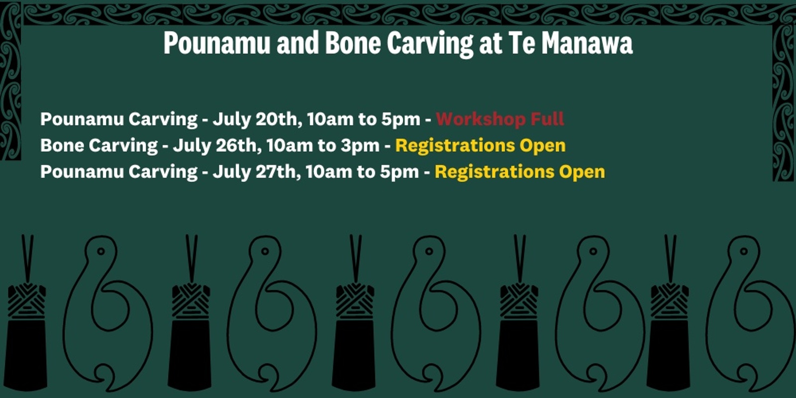 Banner image for Pounamu and Bone Carving Workshops at Te Manawa