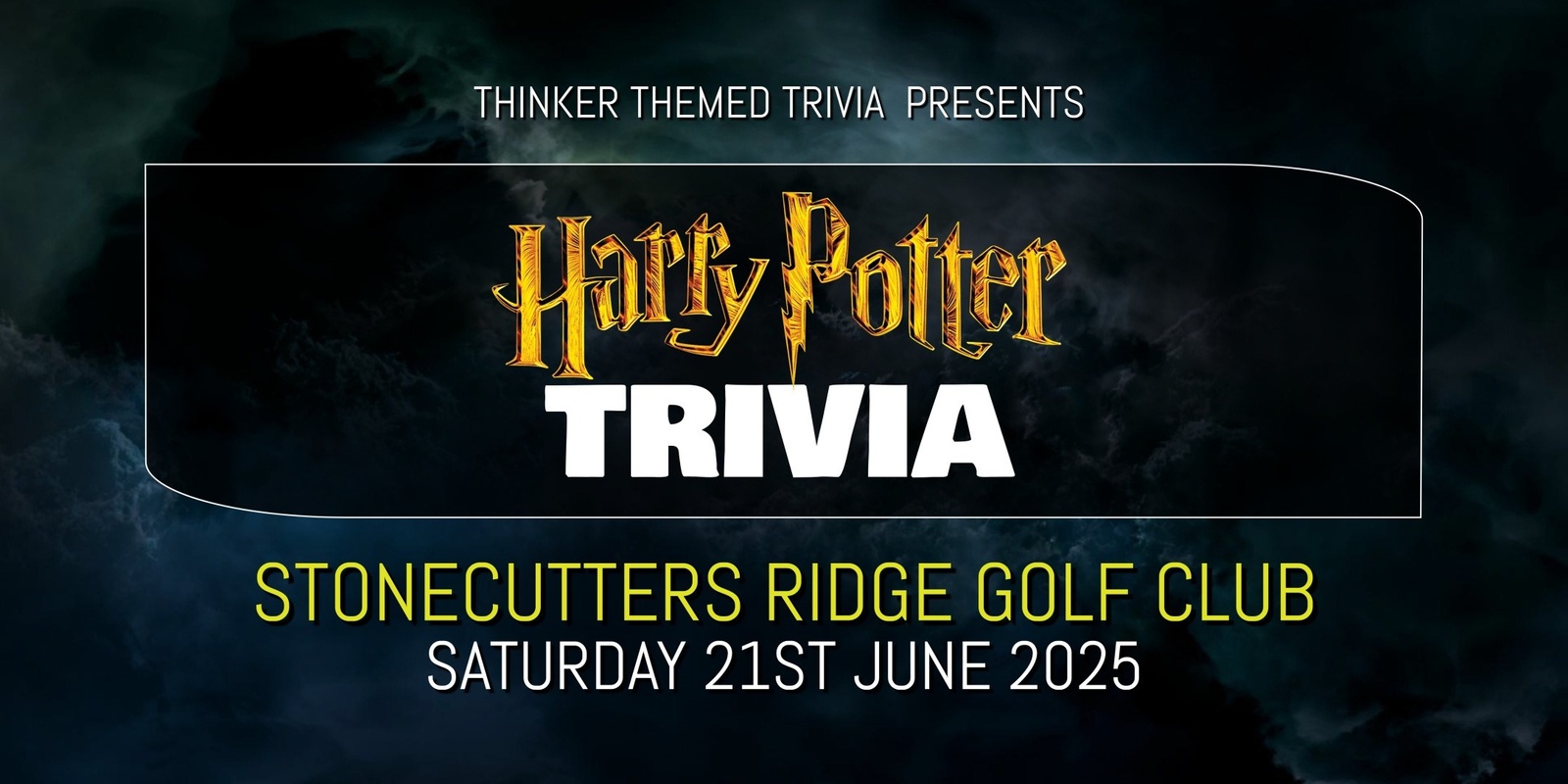 Banner image for Harry Potter Trivia 2025 - Stonecutters Ridge Golf Club