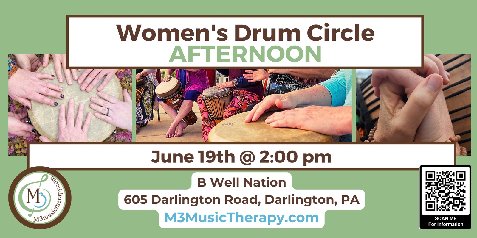 Banner image for Womens' Drum Circle - June (Afternoon)