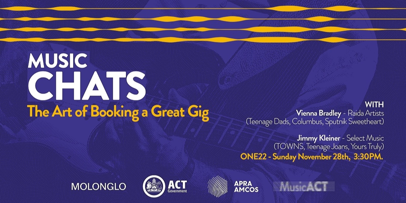 Banner image for Music Chats: The Art of Booking a Great Gig
